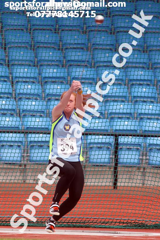 Womens under-20s hammer, Northern Senior and Under-20s Champs., SportsCity, Manchester. Photo: David T. Hewitson/Sports for All Pics